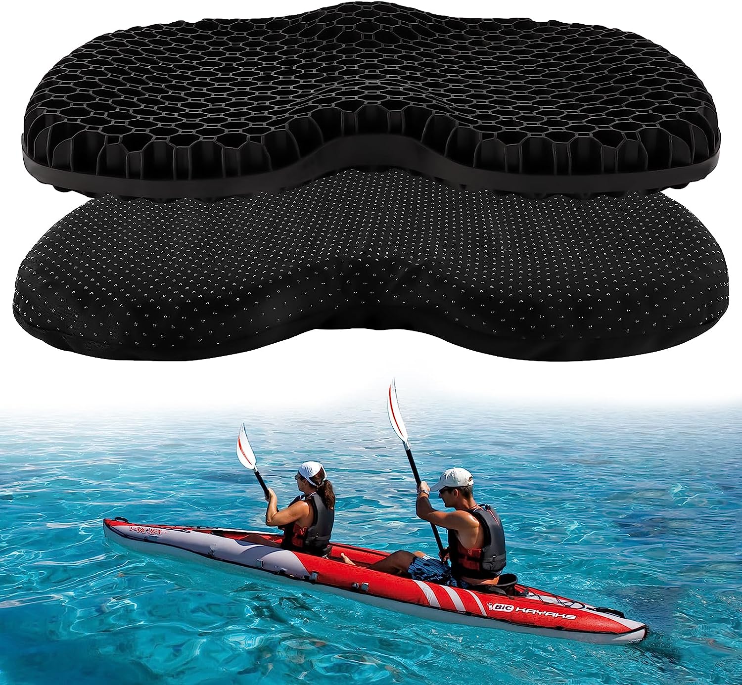 Kayak Gel Seat Cushion Thick Waterproof Egg Seat Cushion