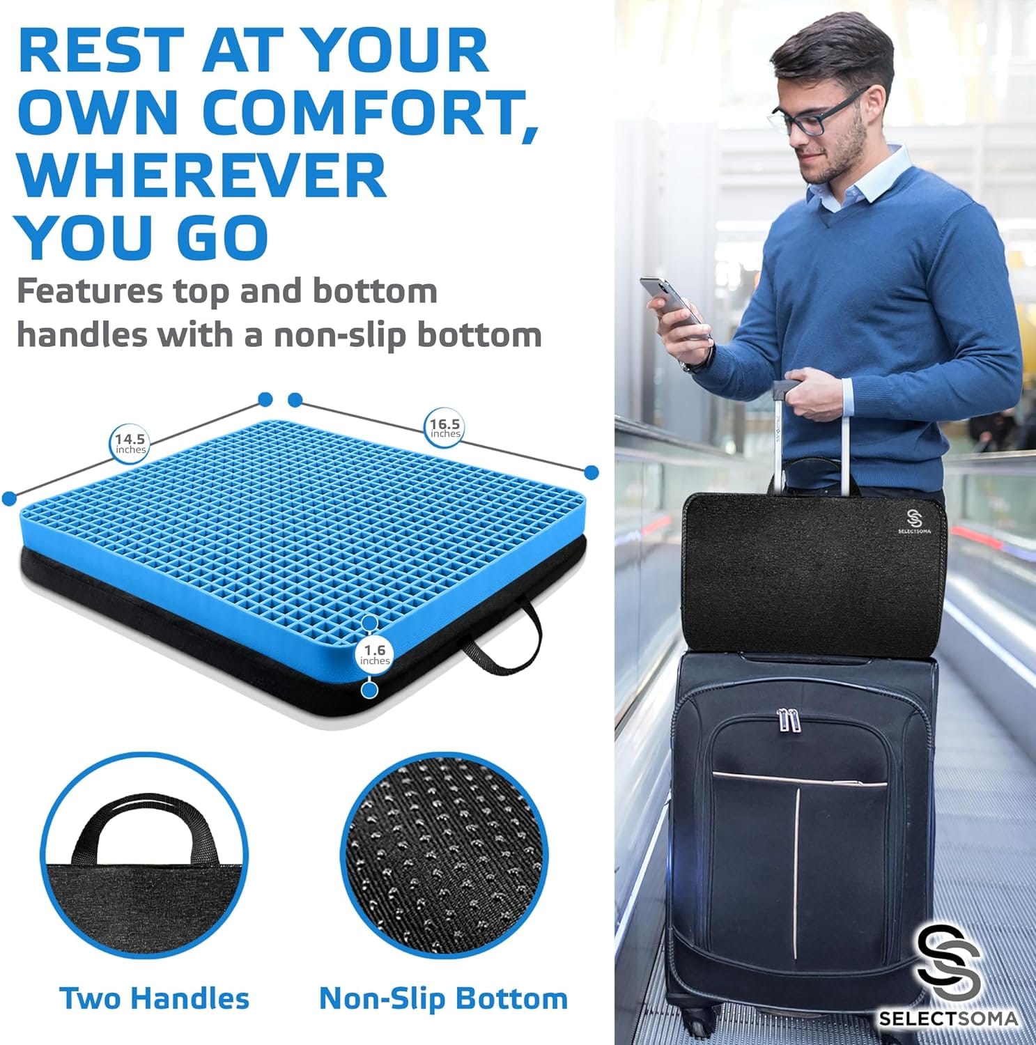 best travel seat cushion for long haul flights