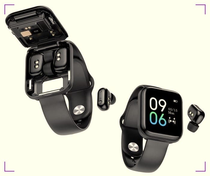 Smart Watch With Earbuds