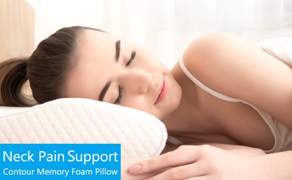 EPABO Contour Memory Foam Pillow Neck Pain Support