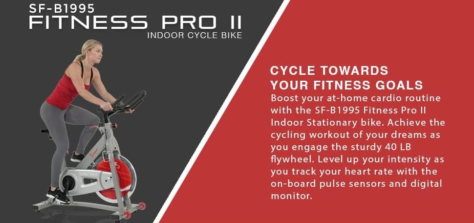 Sunny Health & Fitness Pro II Indoor Cycling Bike