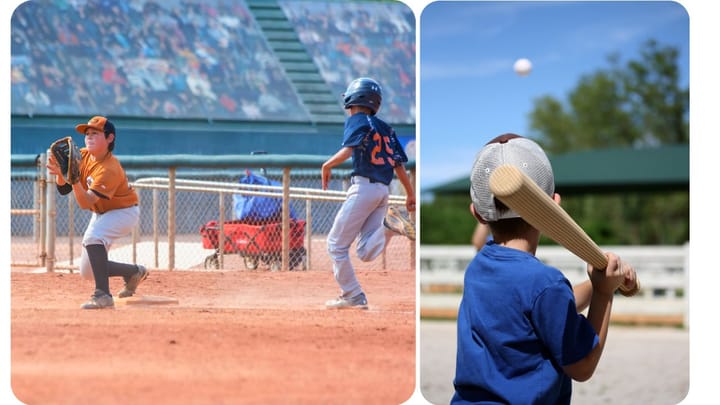 Kids Playing Baseball