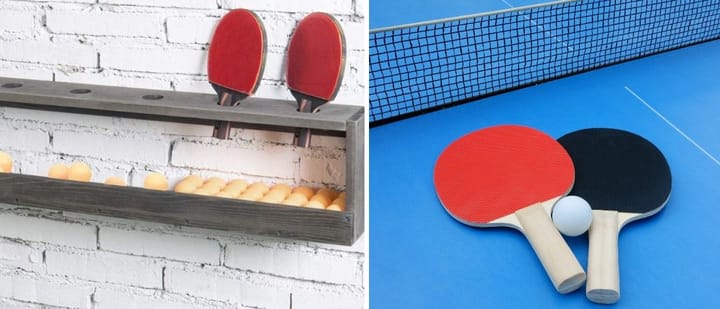 Ping Pong Paddle Holder