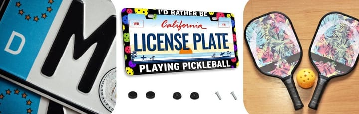 Pickleball License Plate Frame